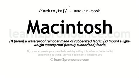 macintosh pronunciation